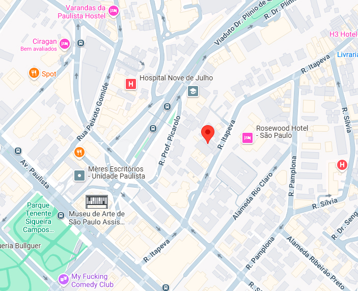 Mapa da Clínica PiovesanMed